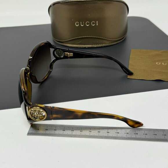 GUCCI Sunglasses Butterfly Tortoise shell GG 3061/S Italy 1934 Knight Logo